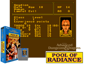 Advanced Dungeons & Dragons - Pool of Radiance (J) [o1] Cover